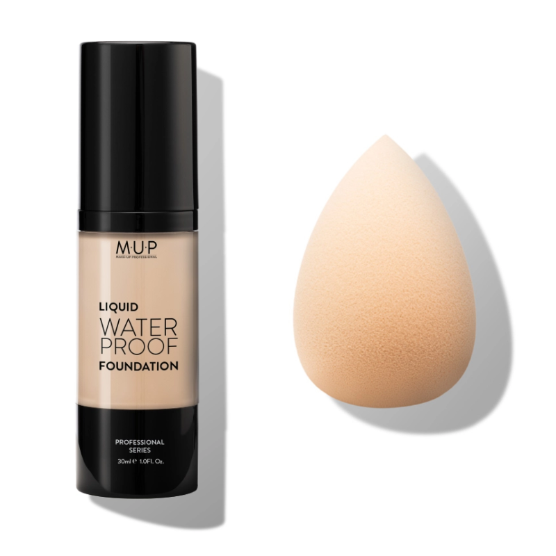 Fondotinta Liquido Waterproof MUP + Beauty Blender MUP